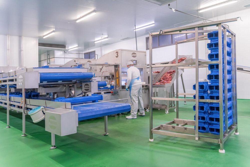 Trabajos de moldeado del jamón